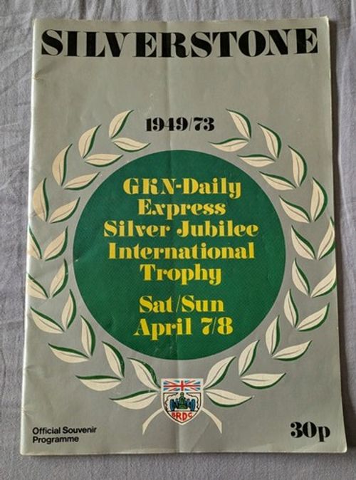 Vintage Silverstone Programme 1973 GKN Daily Express International Trophy BRDC