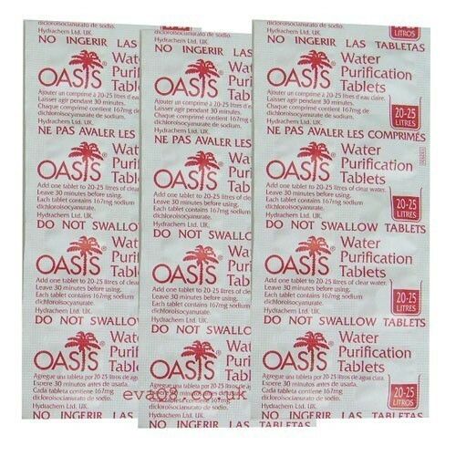  Oasis 167mg Emergency Water Purification Tablets survival tabs — image 3