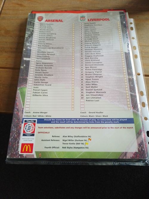 ARSENAL v LIVERPOOL FA COMMUNITY SHIELD FINAL 2002 — image 2