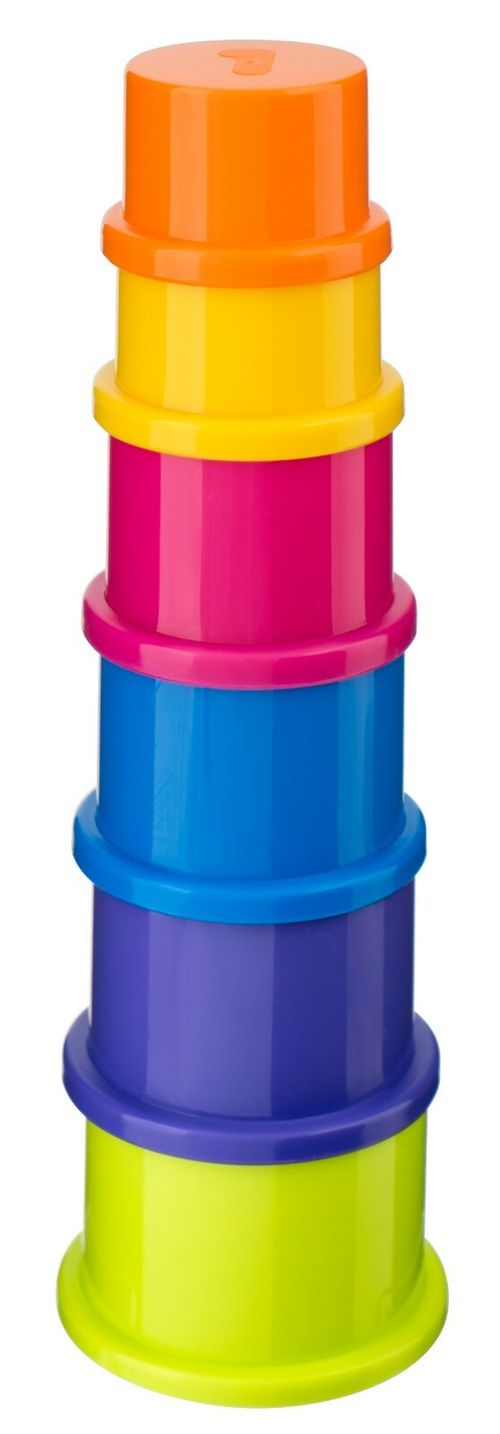6pcs Stacking Cups Baby Toddler Toys Colourful Building Blocks Nesting Sorting — image 5
