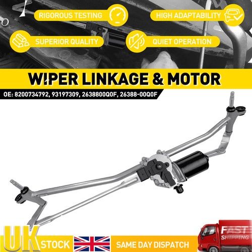 For Renault Master Mk3 2010-Onwards Windscreen Wiper Linkage & Motor 8200734792