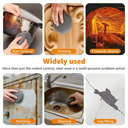 PICK for LIFE Steel Wool Mice Blocker 1 Pack Coarse Wire Wool Rat Fill Hole — image 7