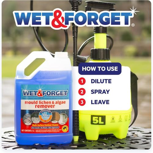 Wet & Forget Mould Lichen & Algae Remover Outdoor Patio Cleaner Black Spot — image 4