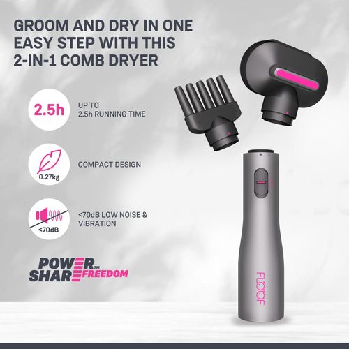 Pet Grooming FLOOF 2-in-1 Groom & Clean Bundle 2.0Ah Battery & Control Hub — image 7