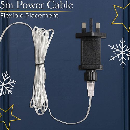 Christmas Silhouette LED Lights Twinkling Starburst Outdoor Xmas Home Decor 64cm — image 4