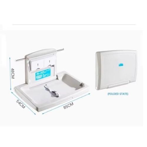 Baby Changing Station Wall Mounted Foldable Diaper Changer Table — image 2