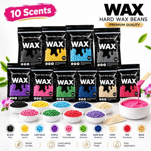 Professional Hard Wax Beans 1kg – 10 x 100g Packs | Hair Removal Wax Beads — image 2