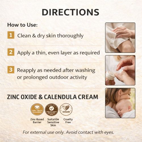 Zinc Oxide & Calendula Cream 30ml Gentle Barrier Cream for Sensitive & Dry Skin — image 4