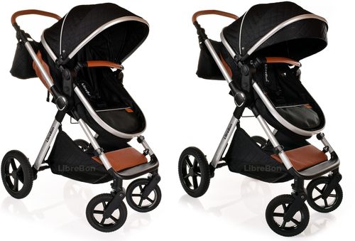 3 in 1 Pram Newborn Baby Buggy Set Travel System with Car Seat Folding Pushchair — image 8