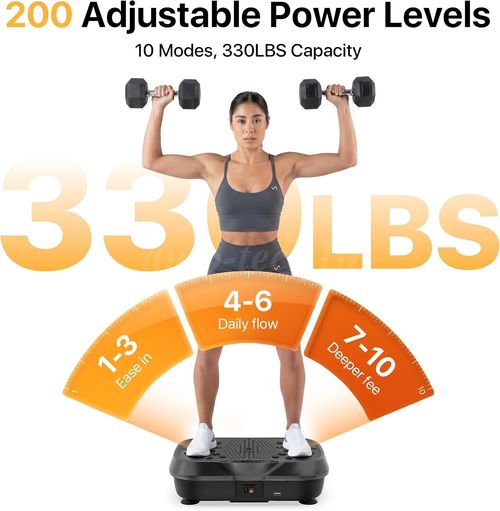Power Vibration Plate Exercise Body Shaker Massager Vibrating Machine Platform — image 6