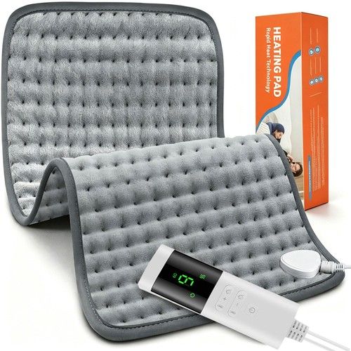 Heating Pad Fast Heating Electric Heat Pad for Back Pain Relief 9 Heat 4 Timer