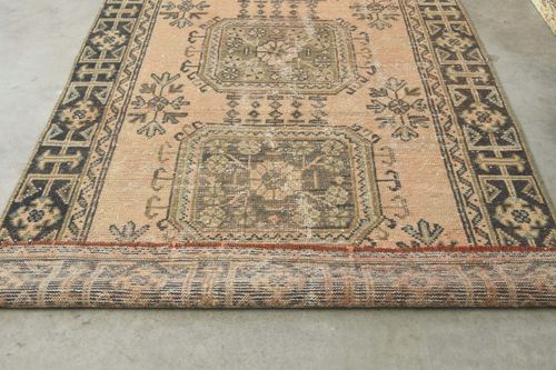 4x11 Turkish Hallway Rug Hand-Knotted Vintage Runner Rug Oushak Long Carpet,93 — image 12