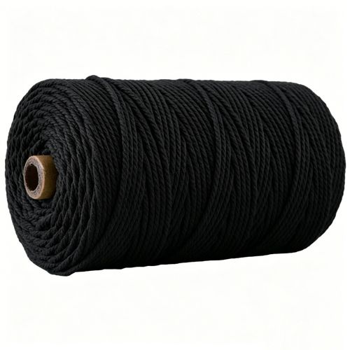 3mm 200M Natural Cotton Twisted Cord Craft Macrame Artisan Rope Weaving Wire DIY — image 1