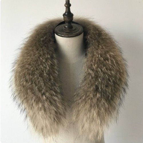 100% Real fox fur collar neck wrap /scarf black unisex jacket collar 100*17cm