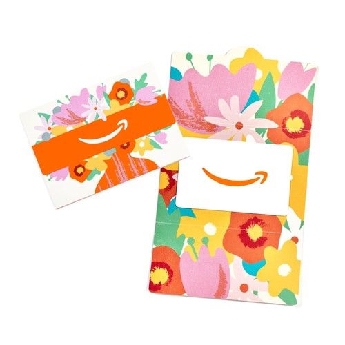Amazon Physical Gift Card In a Mini Envelope - Flower Bouquet