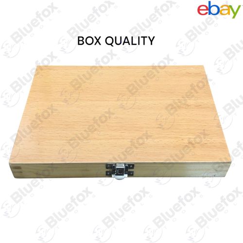Engineers Square Set, 4 Piece (2, 3, 4 & 6 Inch) Wooden Case Try Square Accurate — image 4