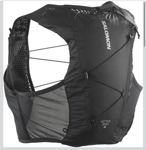 Salomon Active Skin 4 No Flasks, Easy Hydration Vest Chest Pockets, Precision L