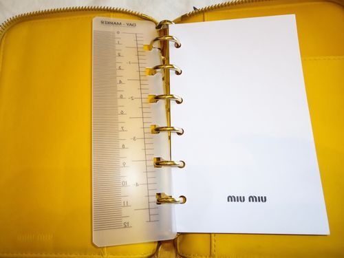 Vintage Miu Miu Yellow Croc Agenda Cover w/ Box & Tissue — image 9