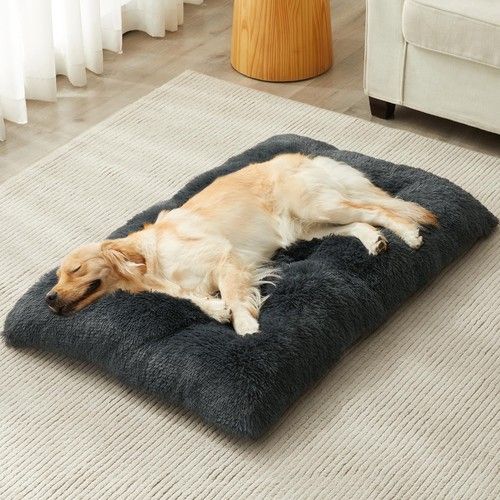 Dog Bed Soft Pet Cushion Large Dog Crate Puppy Cat Mattress Washable Pad Mat XL