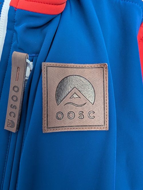 OOSC Chic Ski Suit Navy & Red – Women’s Snowsuit, Hooded Belted Full Zip Pockets — image 3