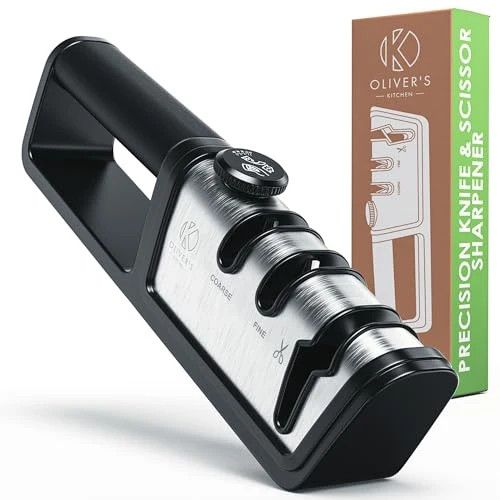 Knife Sharpener Multi Function - Repair and Restore - 3 Stage - Olivers Kitchen
