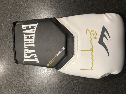 Signed Lennox Lewis Boxing Glove. With COA  — image 1