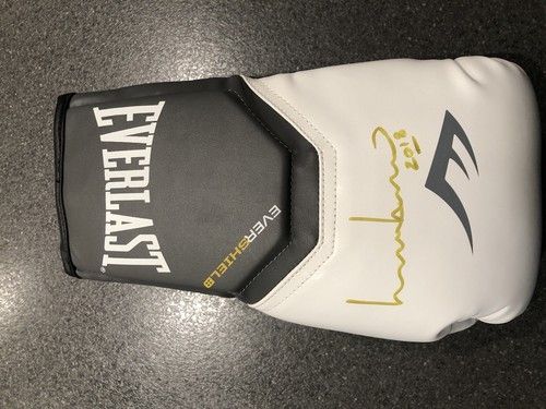 Signed Lennox Lewis Boxing Glove. With COA 
