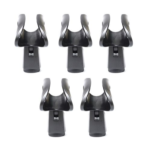 5PCS Universal Microphone Clips Clamp Holder Kit For Wired / Wireless Mic Stand — image 2