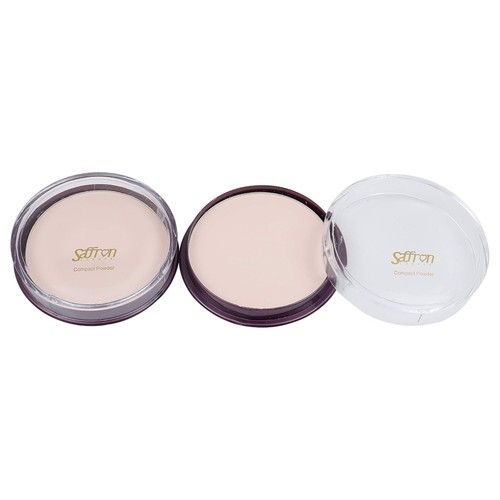 SAFFRON LONDON COMPACT PRESSED FACE POWDER FACE FOUNDATION MAKE UP 12G