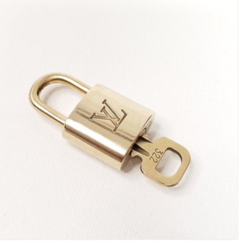 Authentic Louis Vuitton Gold Lock and Key Excellent Shiny — image 12