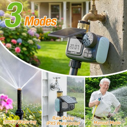 Automatic Solar Water Timer Irrigation for Outdoor, Auto Watering System Garden — image 8