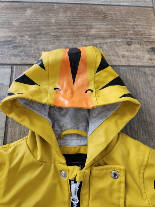Next Unisex Baby Aged 6-9 Months Yellow Tiger Raincoat Excellent Condition — image 4