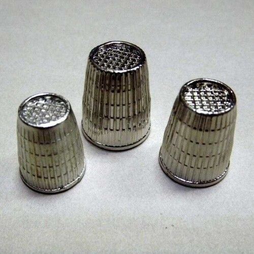 Small Medium Large Cast Metal Sewing Hand Darning Finger BUY 1 2 3 Thimbles  ...