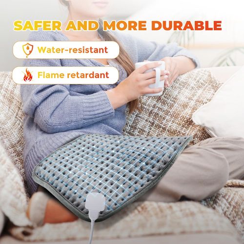9 Levels Heating Pad Electric Heat Pad for Back Neck Shoulder Belly Pain Relief. — image 5