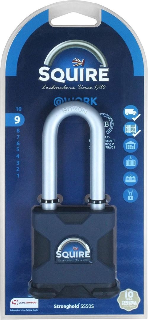 Squire SS50S/2.5 | 50mm Long Shackle Padlock | CEN4 — image 2