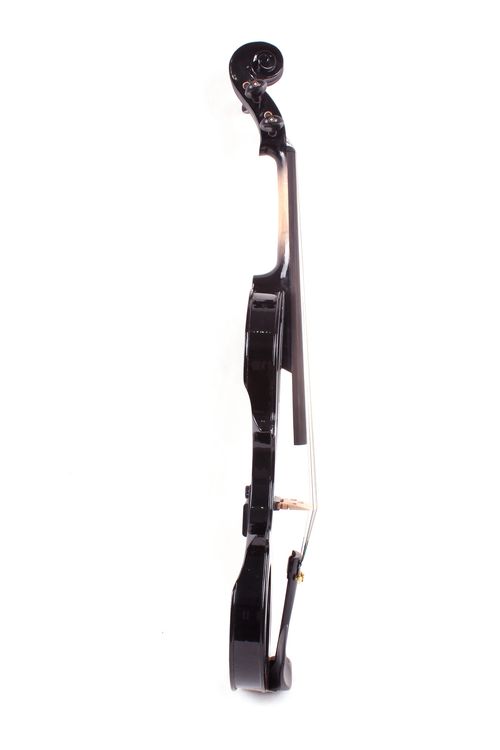  Electric Viola 4 String16inch Silent Pickups Practice Ebony Viola with case bow — image 4