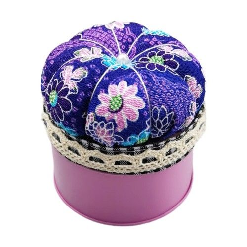 Needle Cushion Box Round with Storage Box Sewing Tool Sewing Pin Storage Box