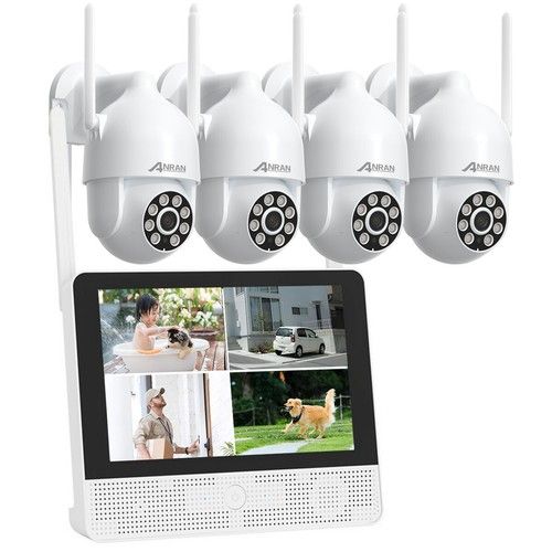 ANRAN CCTV Camera Outdoor Home Security System Wireless 10CH NVR 5MP WIFI 1TB