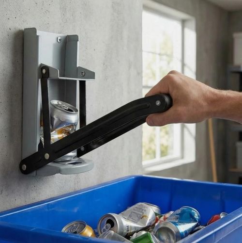 16OZ 500ML LARGE BEER TIN CAN CRUSHER WALL MOUNTED RECYCLING BOTTLE TOOL OPENER — image 1