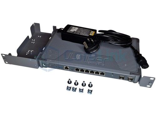 Juniper SRX300 Firewall Services Gateway 8x GbE + SRX300-RMK0 Rack Kit & PSU
