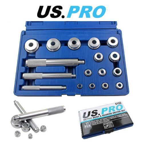 US PRO 17 Piece Metric Bush & Bearing Driver Set 6192 — image 1