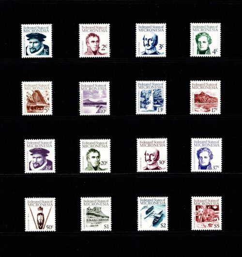 $18.10 Scott Value - 1984 MICRONESIA Pacific Explorers definitives CV MNH NH UMM — image 3