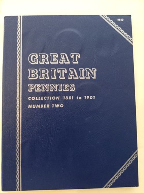 Whitman Collection VICTORIAN Pennies 1881 to 1901 Complete Folder
