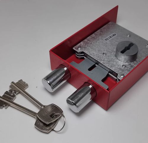 1*Two Bolts Key Lock Cabinet Lock Password Box Mechanical Lock Vault 6 Leaf Lock — image 1