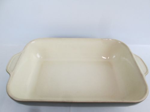 Denby England Olive Green & Cream Rectangular Stoneware Roasting Baking Dish — image 10