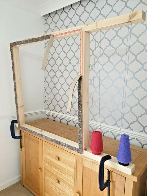Tufting gun rug frame 98CMS X 98CMS  suitable for use with tufting guns  — image 2