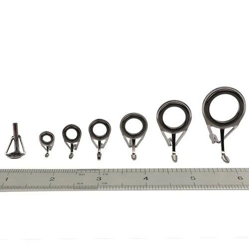 7Pcs Mixed Size Fishing Rings Pole Repair Line Guides Eye UK — image 5