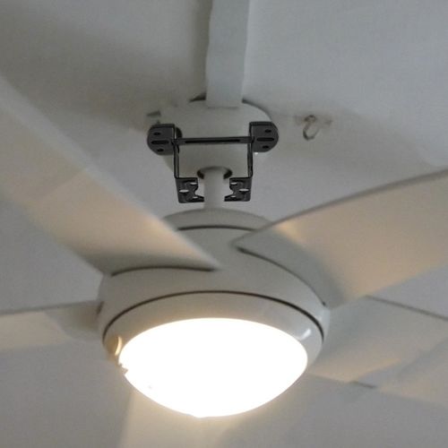Black Iron Ceiling Fan Bracket for Hanging Plants Easy Installation — image 2