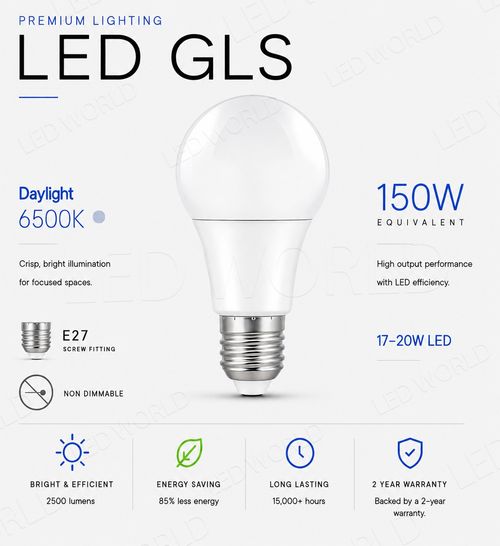 Screw / Bayonet LED Light Bulbs 9W=60W 15W=100W Warm White Daylight Cool B22 E27 — image 1