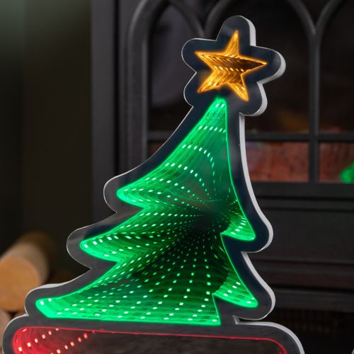 70cm Light up Infinity Christmas Train with 2 Carriages and Multi-Coloured LEDs — image 9
